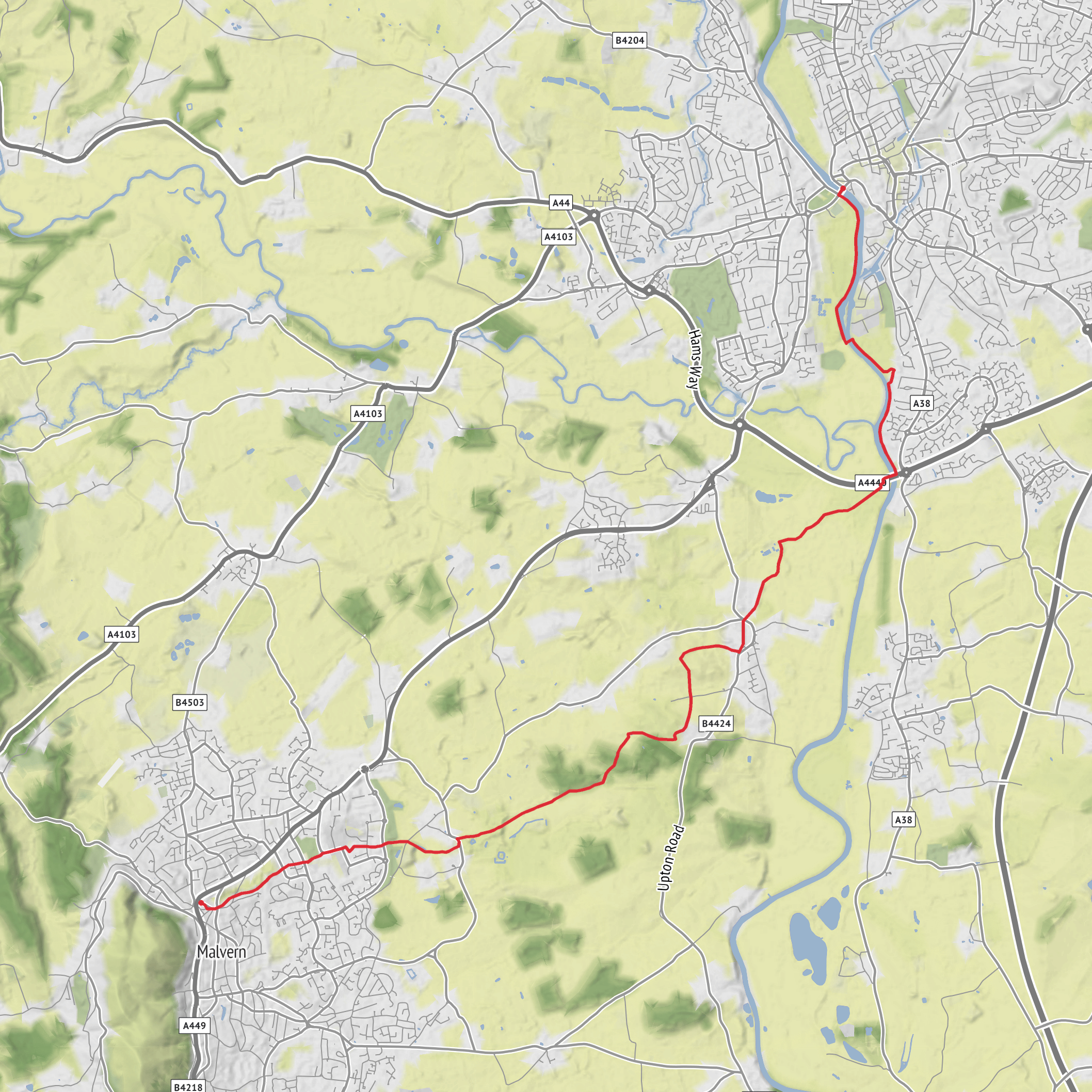 Link top to Worcester mobile static map