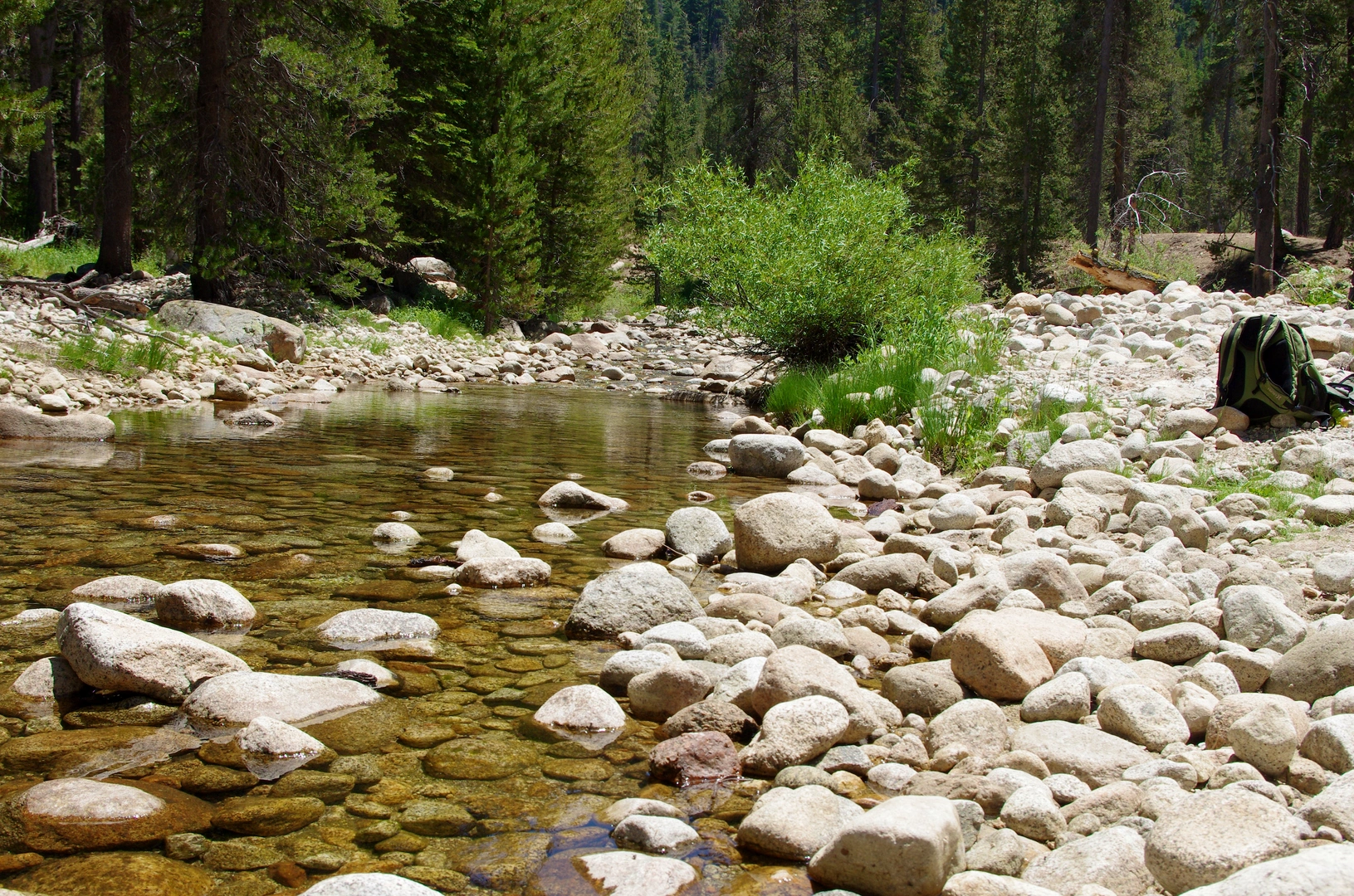 An image depicting the trail Willow Meadow via Twin Lakes Trail and its surrounding area.