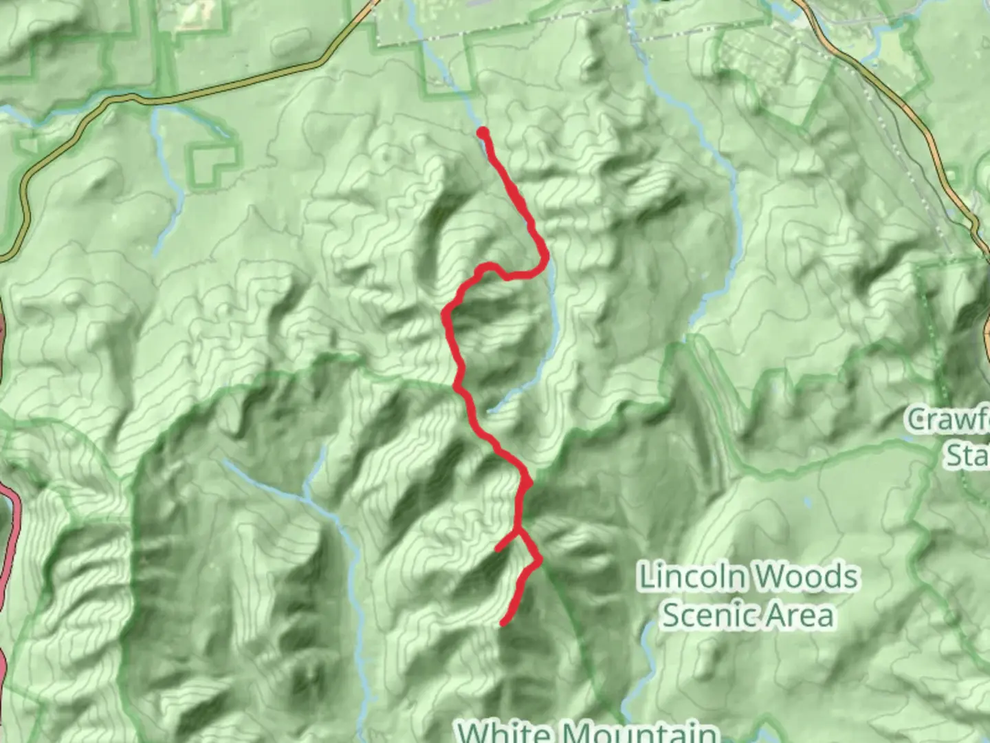 An image depicting the trail Bondcliff and Mount Bond via North Twin Trail and its surrounding area.