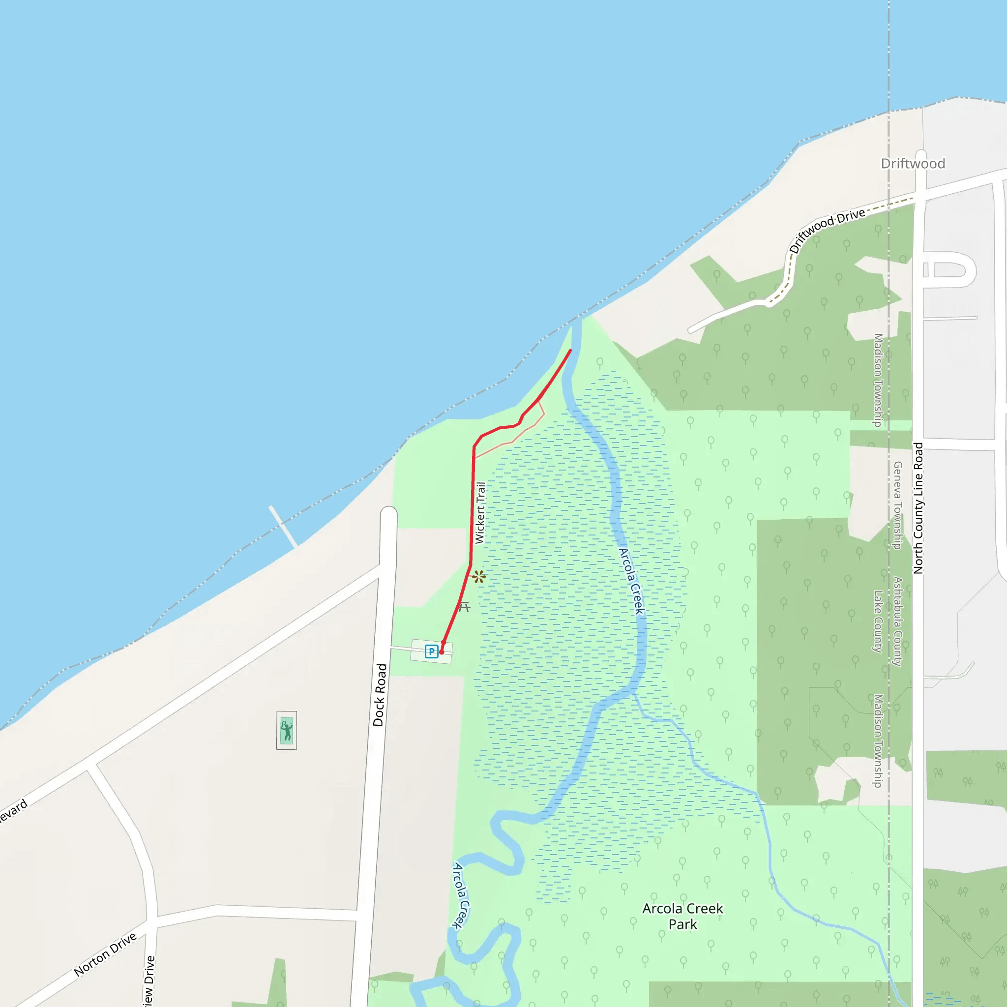 Wickert Trail mobile static map