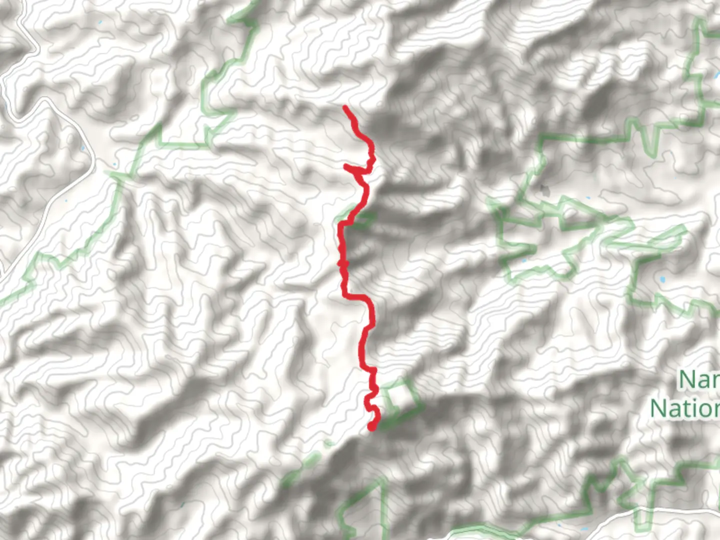 An image depicting the trail Wayah Bald to Burningtown Bald and its surrounding area.