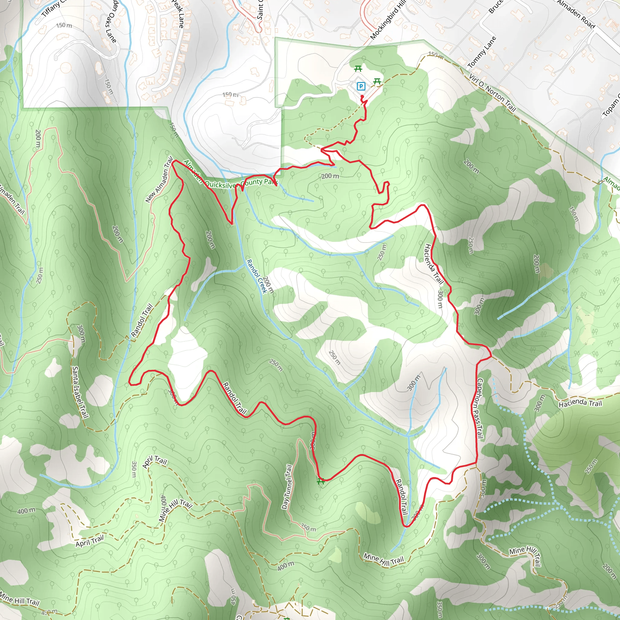 Capehorn Pass - Randol Loop Trail mobile static map