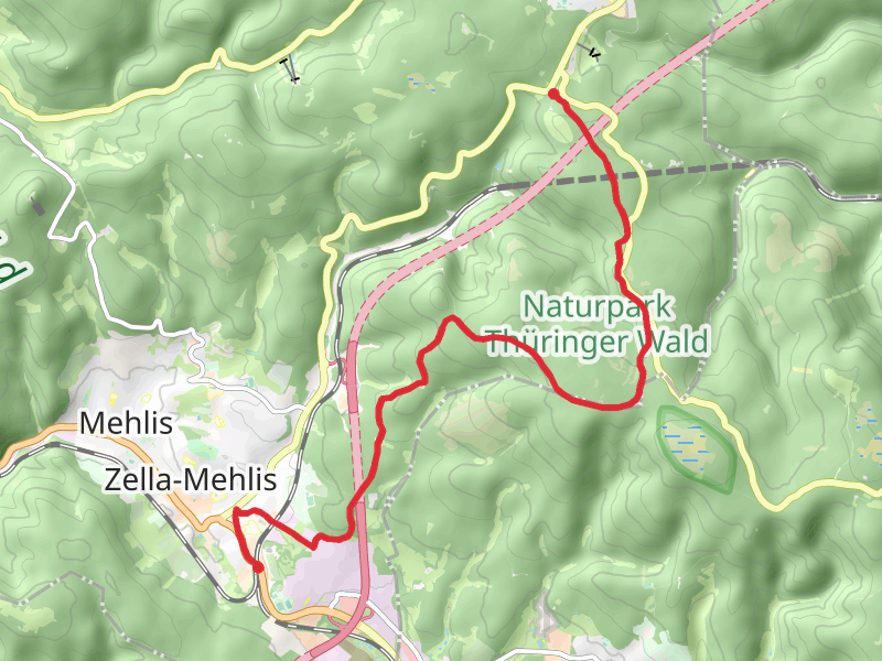 Oberhof to Zella-Mehlis via Rennsteig