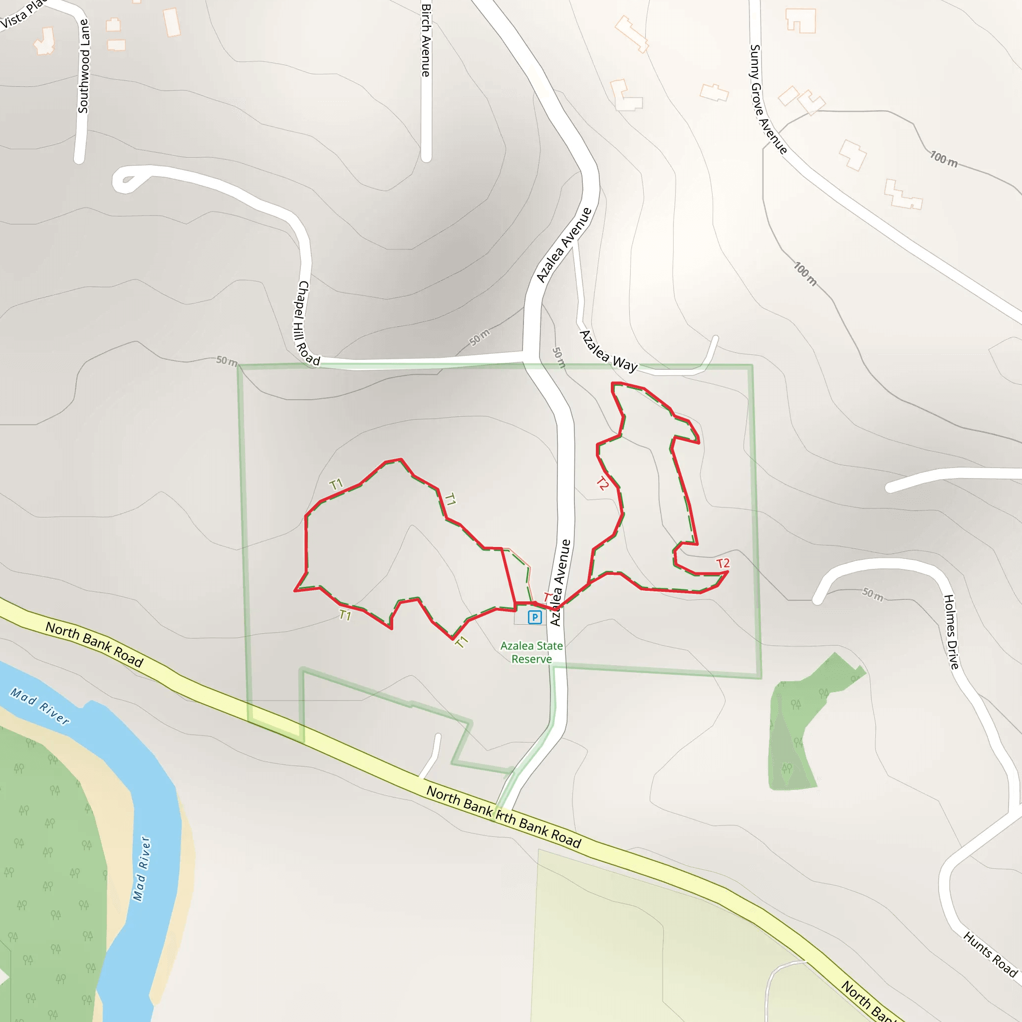 Azalea Avenue Loop mobile static map