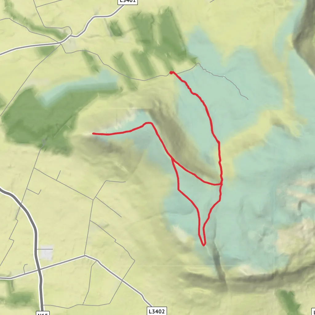 Benbulbin and Kings Mountain mobile static map
