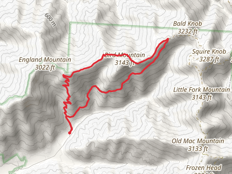 Cumberland and W Lookout Tower Loop Trail