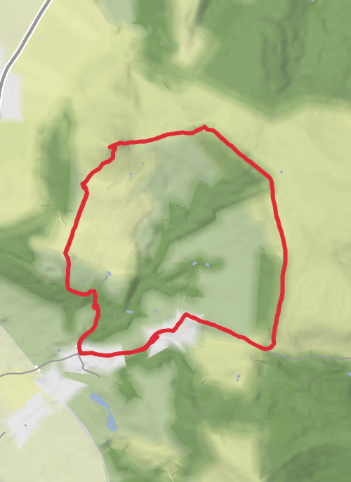 Roseberry Topping - Aireyholme Lane loop mobile static map