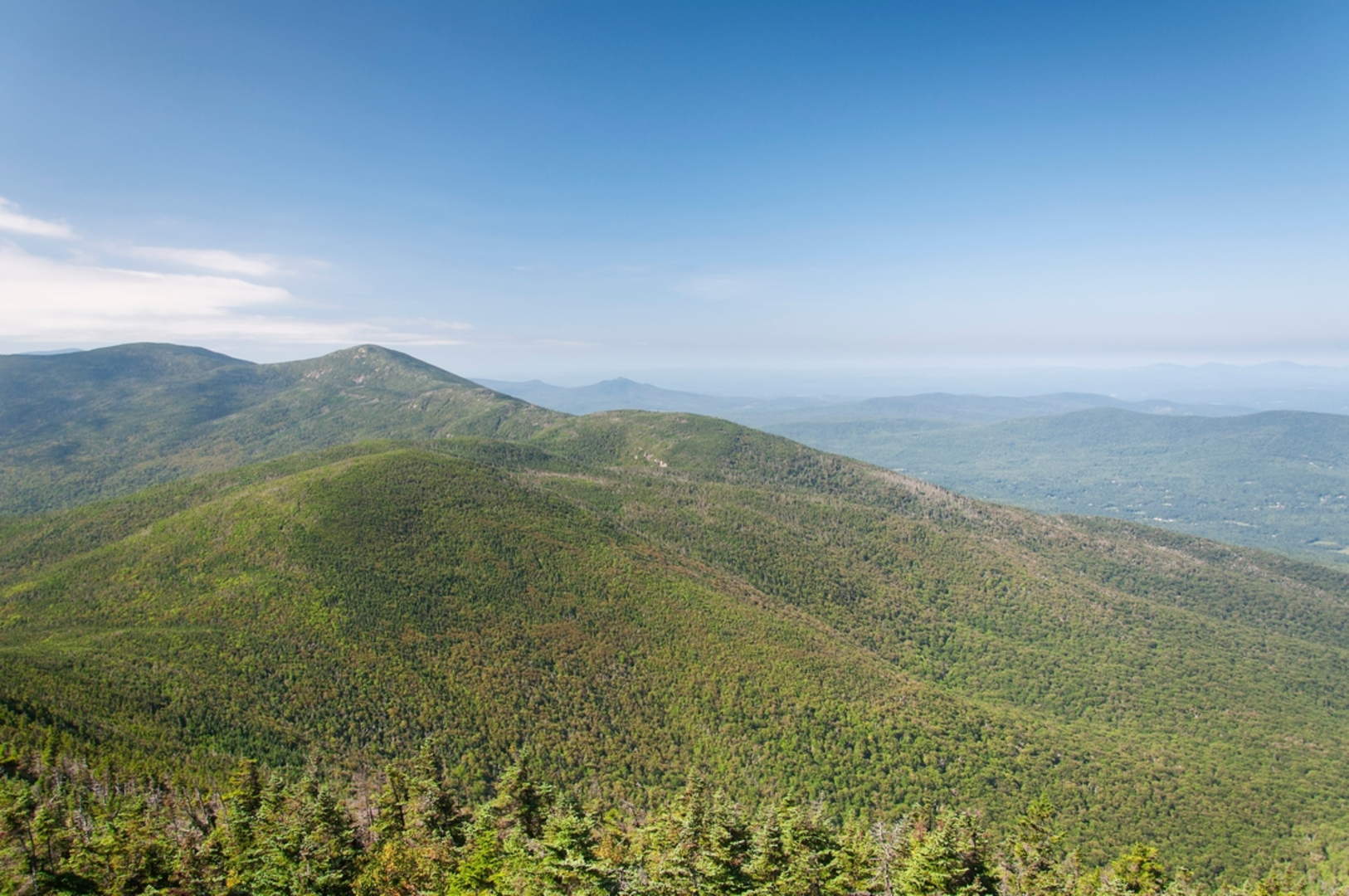 An image depicting the trail Kinsman Pond and Mount Cannon and its surrounding area.