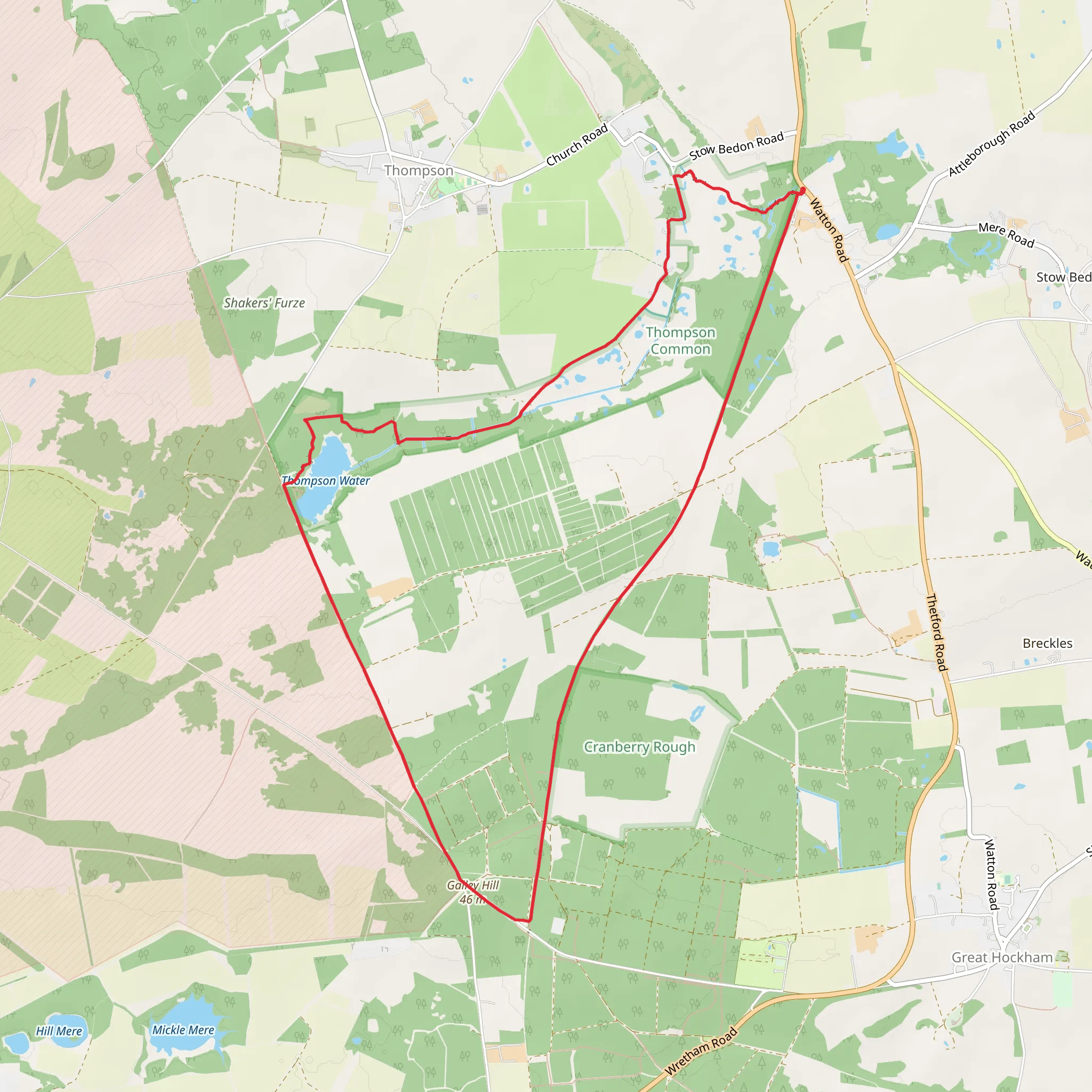 Great Eastern Pingo Trail mobile static map