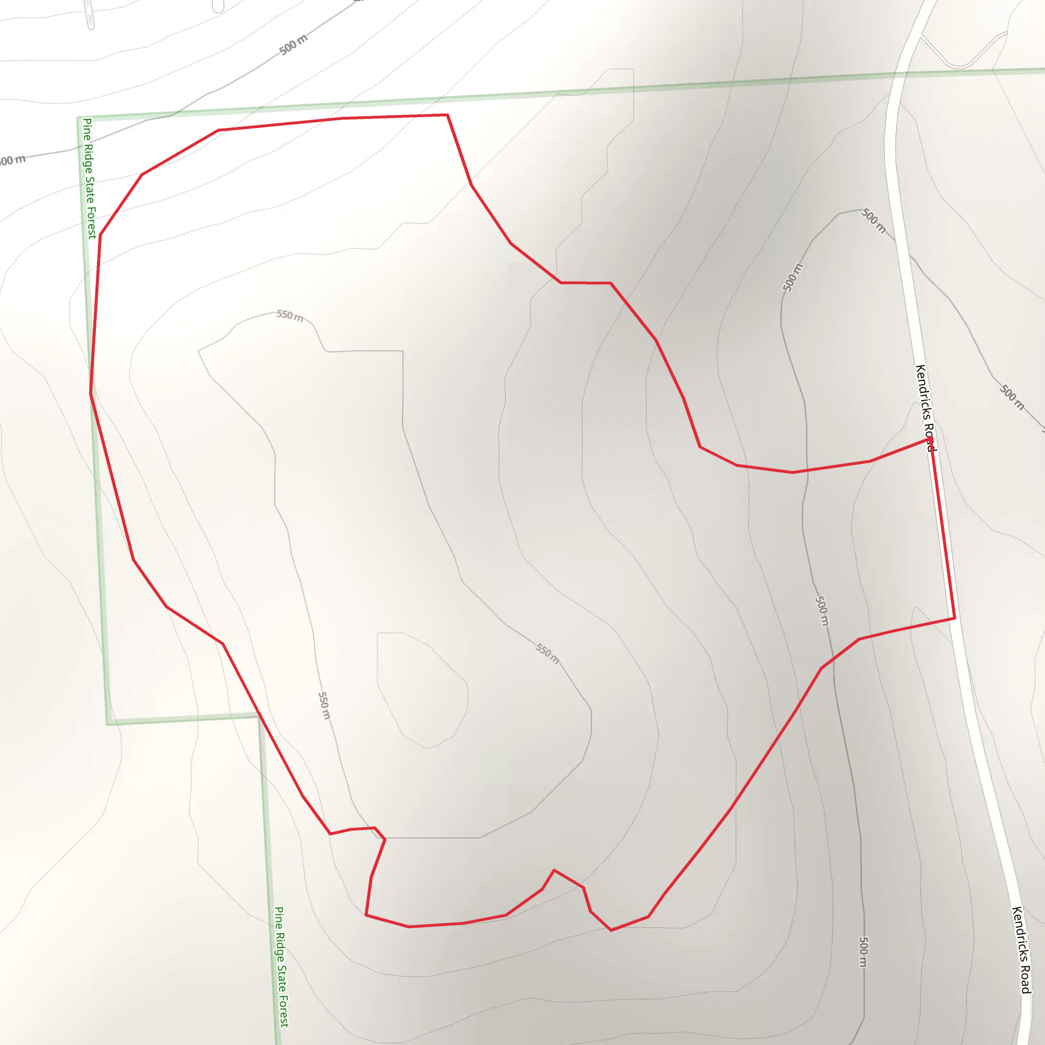 Kendricks Road West Loop mobile static map
