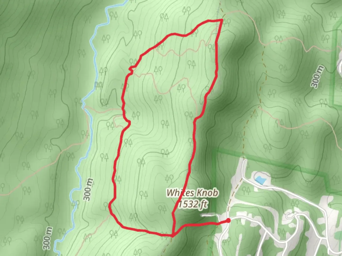 An image depicting the trail Tuscarora and Third Hill Mountain Loop Trail and its surrounding area.