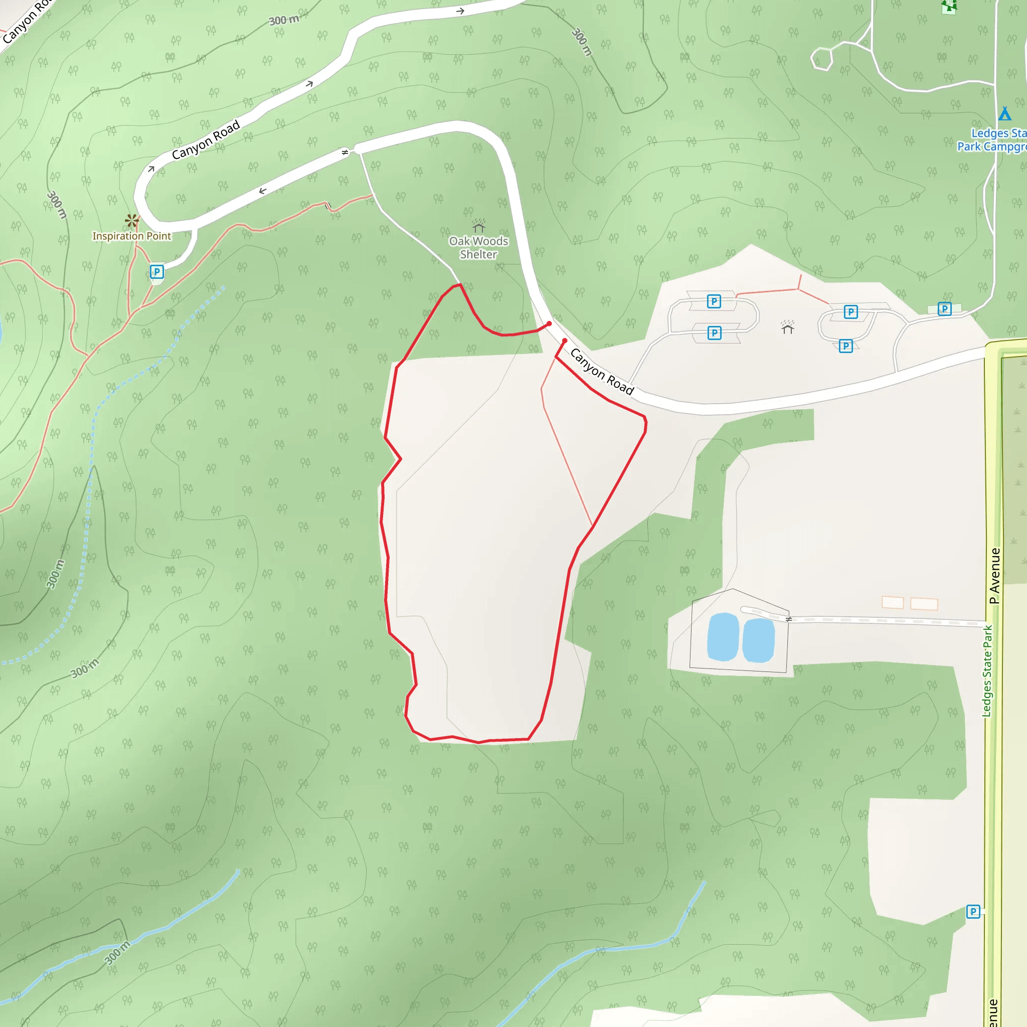 Canyon Road Loop - South mobile static map
