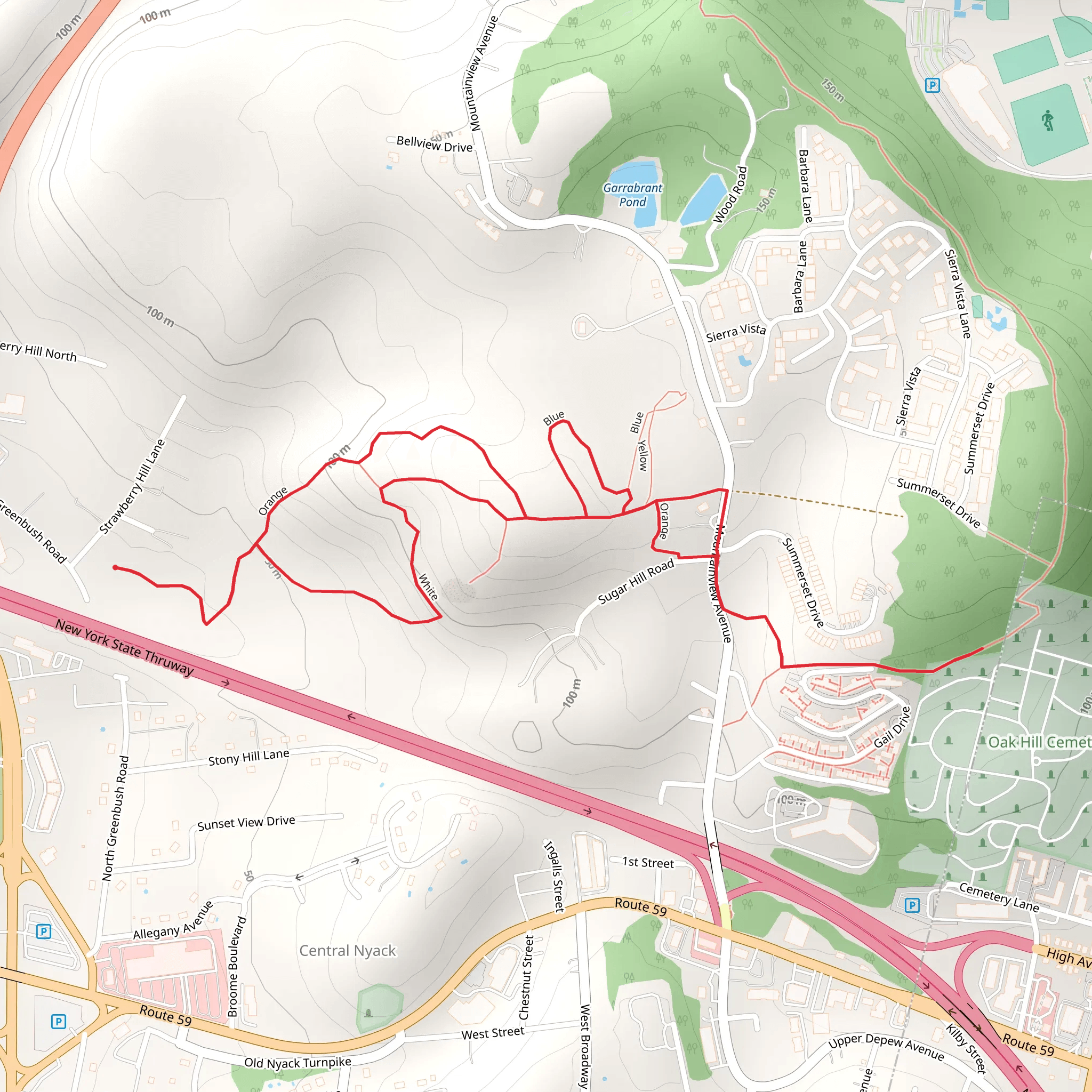 Orange - White Loop mobile static map