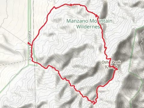 Osha Peak via Trigo Canyon Trail and Osha Loop Trail