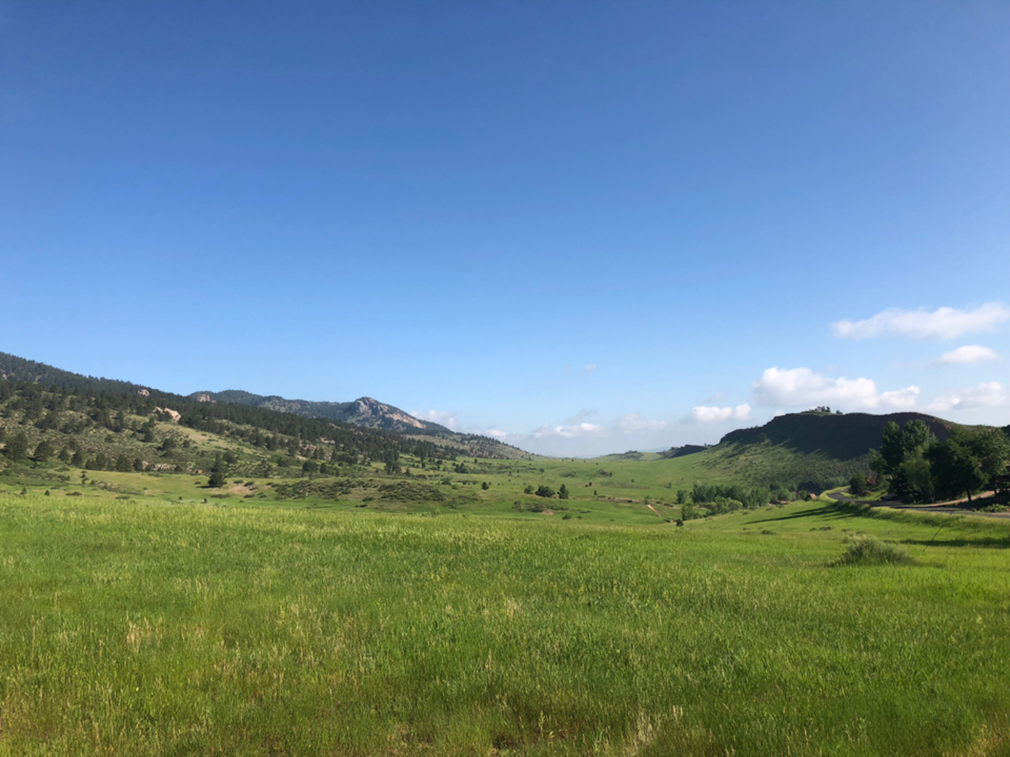 An image depicting the trail Horsetooth Mountain and Horsetooth Falls Trail Loop and its surrounding area.