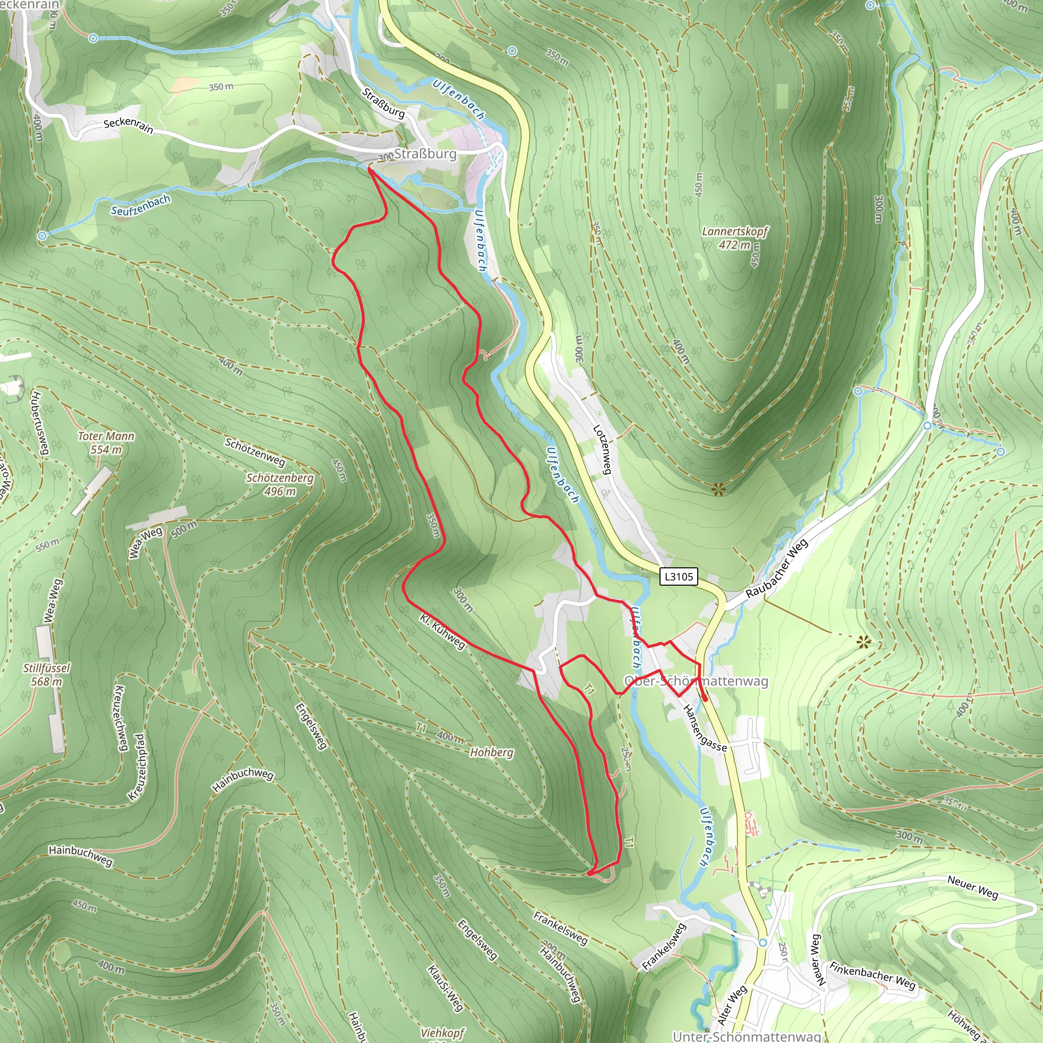 Buchfeld Loop mobile static map