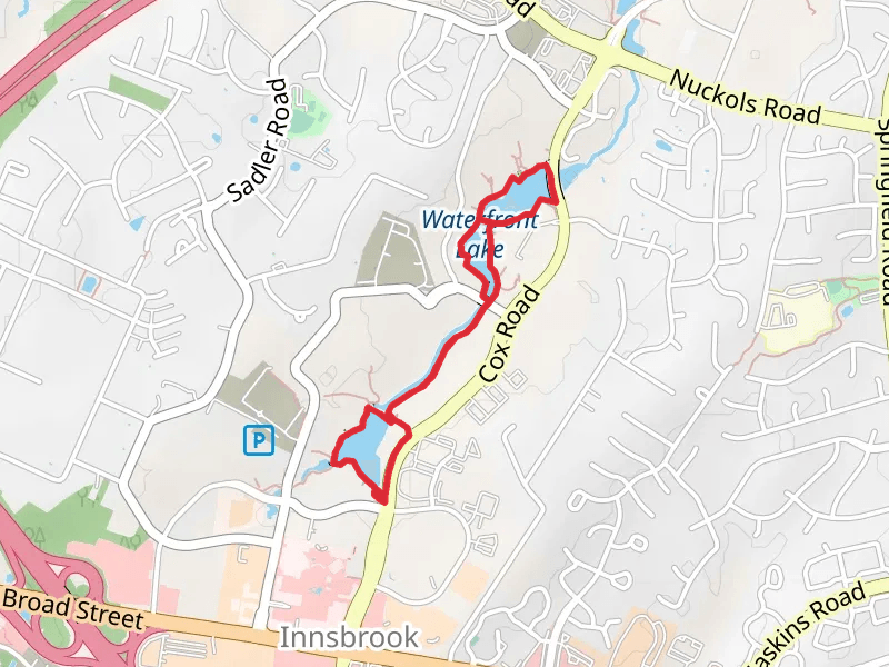 Lake Innsbrook and Waterfront Lake Loop