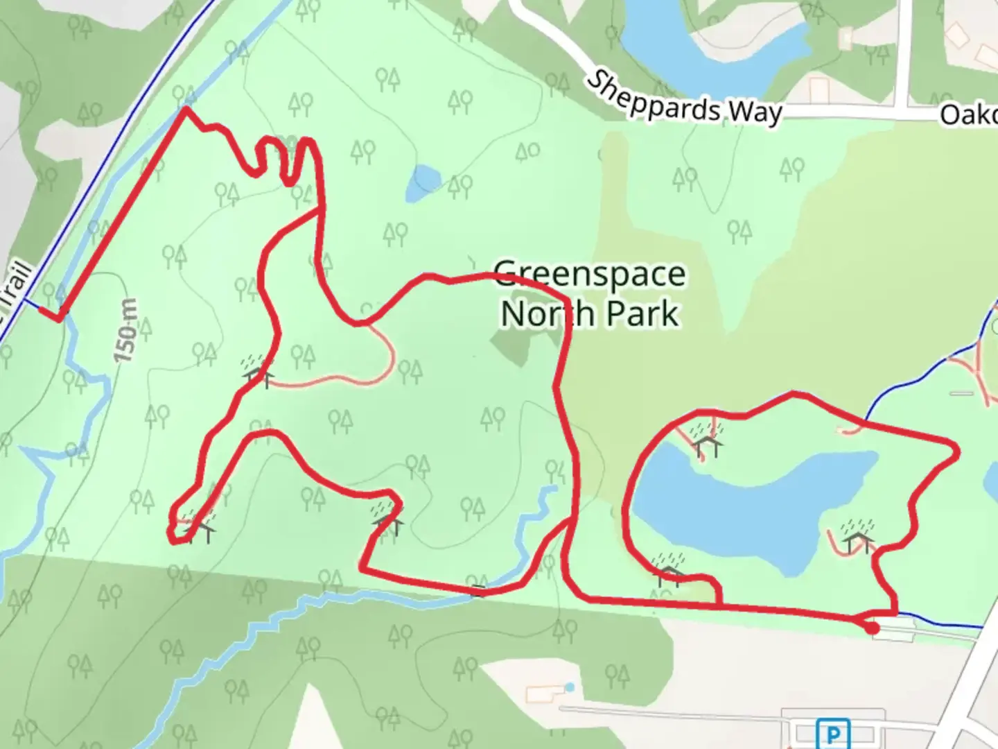 An image depicting the trail Heritage Connector Loop Trail and its surrounding area.