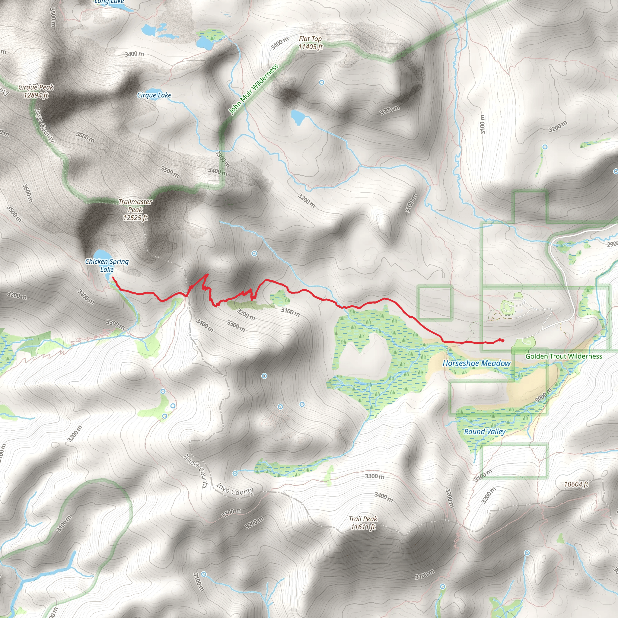 Chicken Spring Lake via Cottonwood Pass Trail | Inyo County | Californ