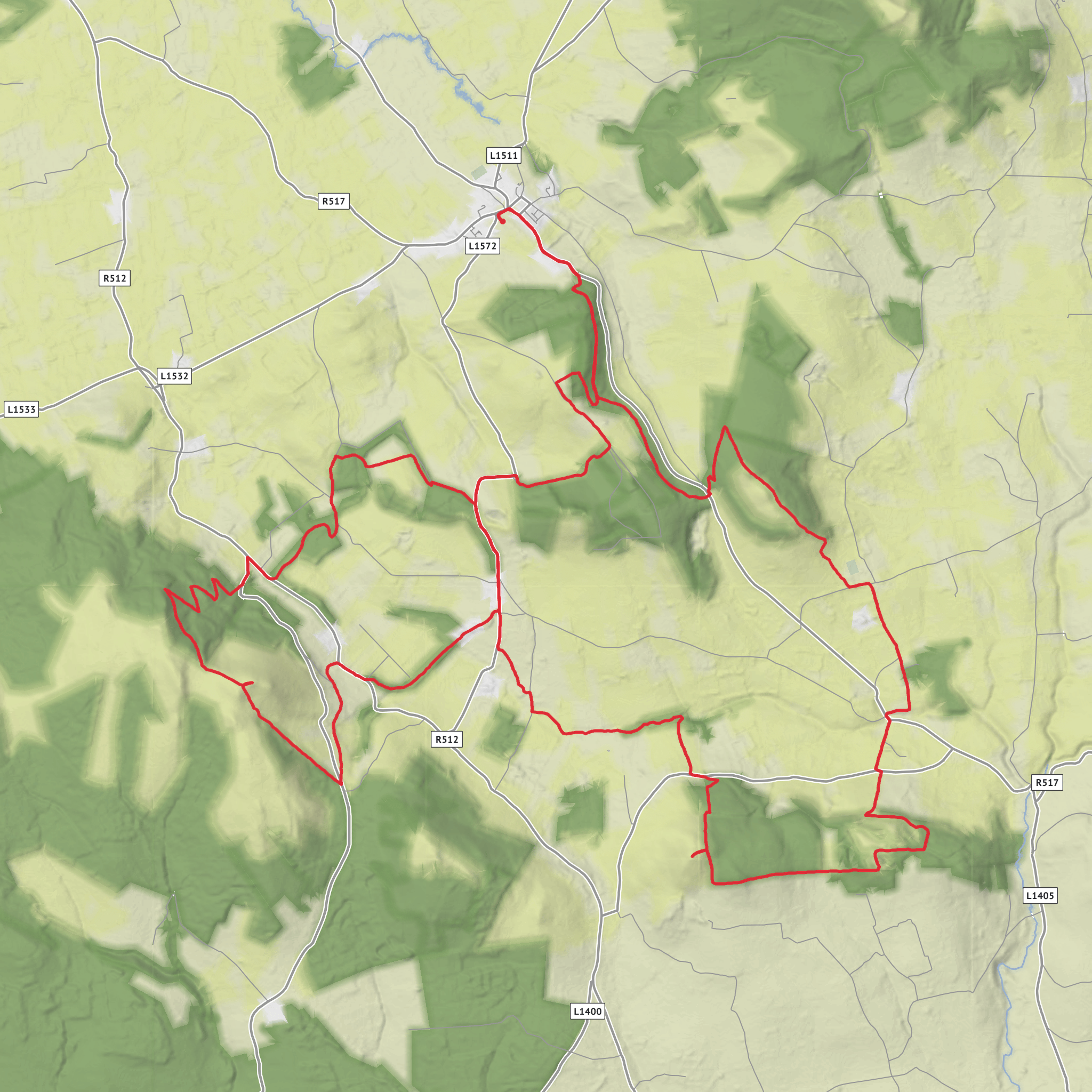 Ballyhoura Marathon mobile static map