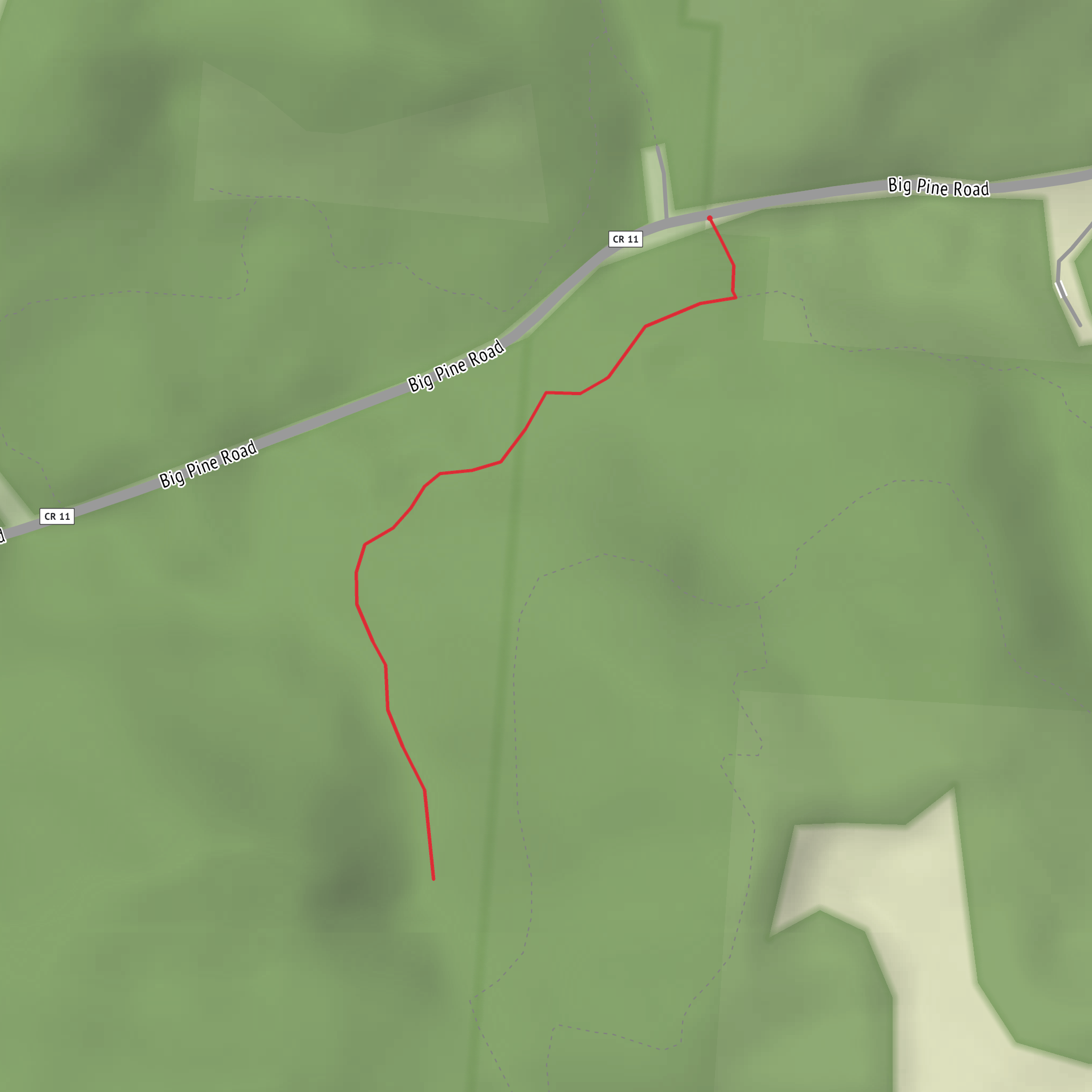 Big Spring Hollow Falls mobile static map
