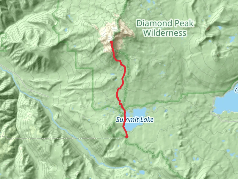 Diamond Peak via Summit Lake