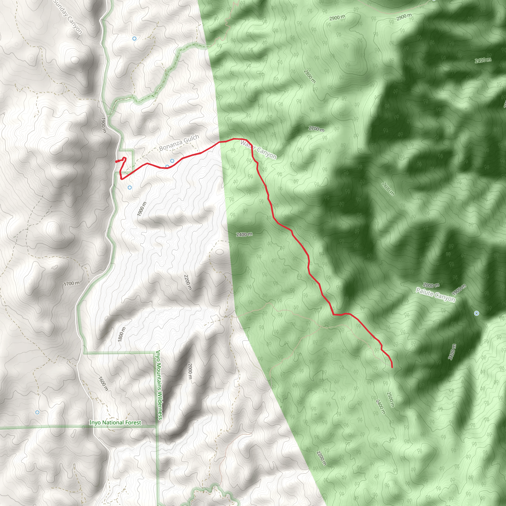 Winnedumah Vis Trail mobile static map