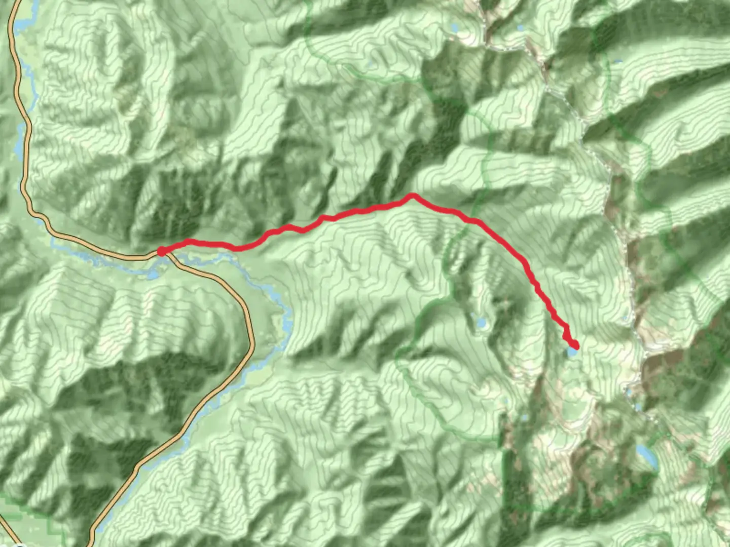An image depicting the trail Saint Paul Lake Trail and its surrounding area.