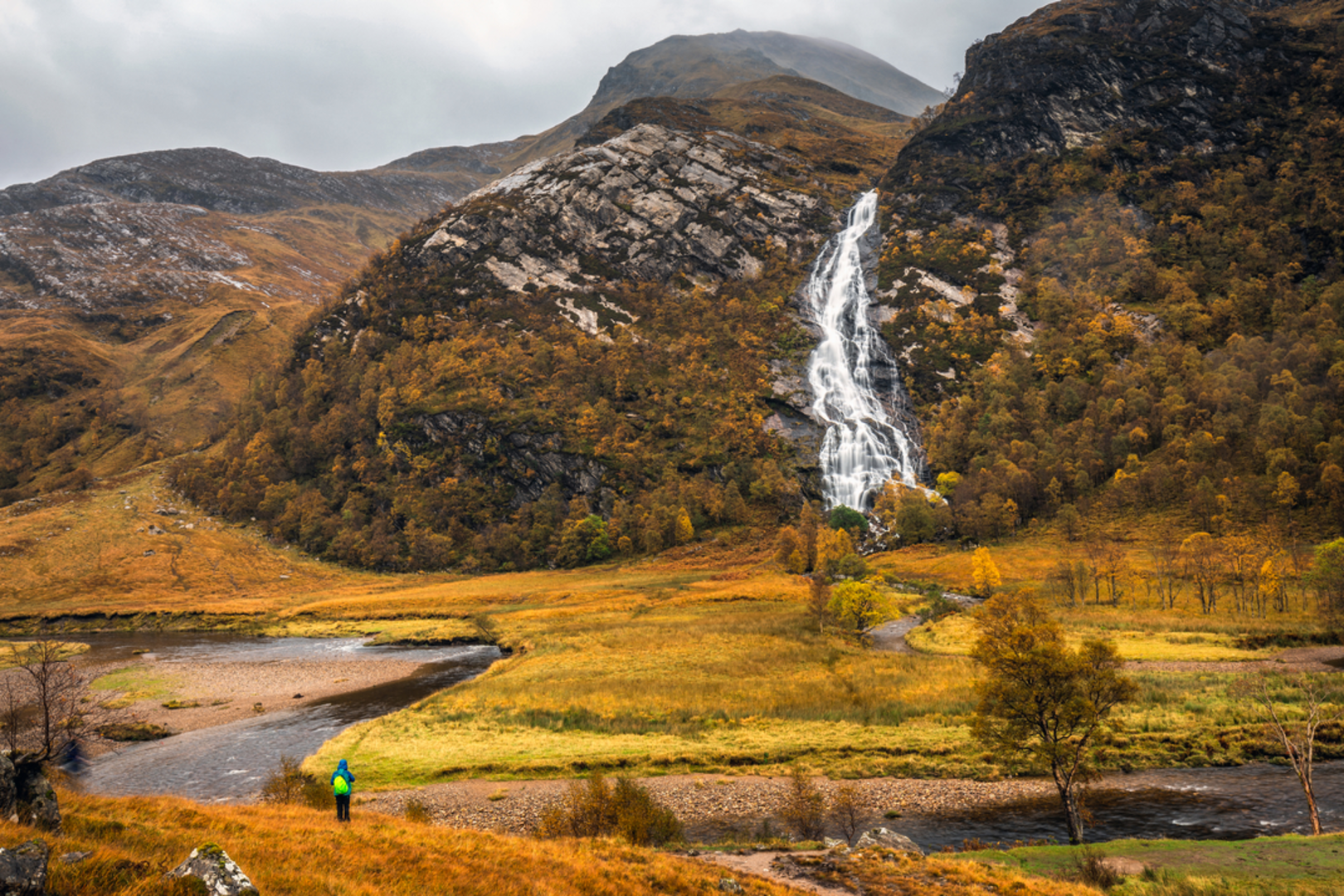 An image depicting the trail Aonach Mòr Walk and its surrounding area.
