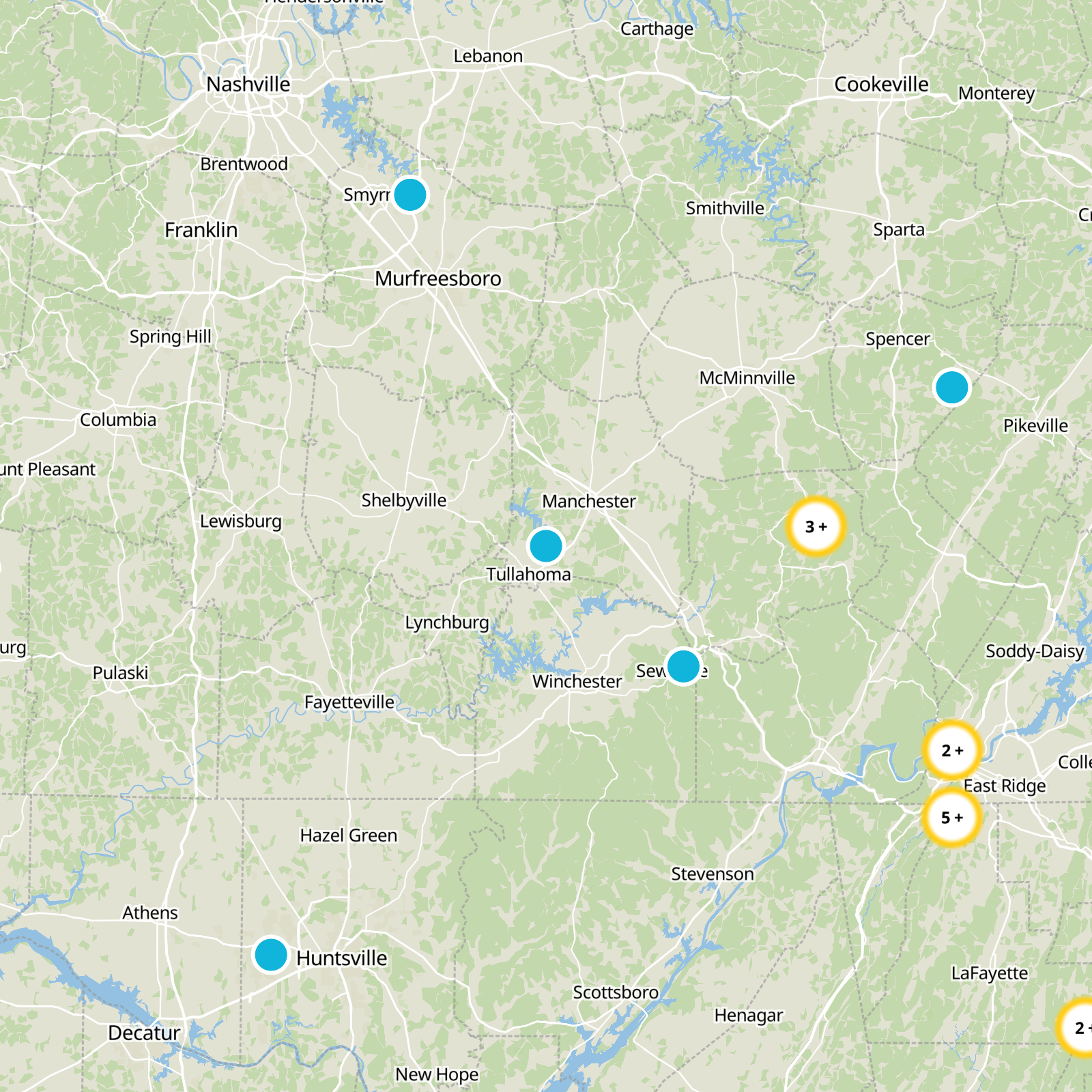 Coffee County Static Map