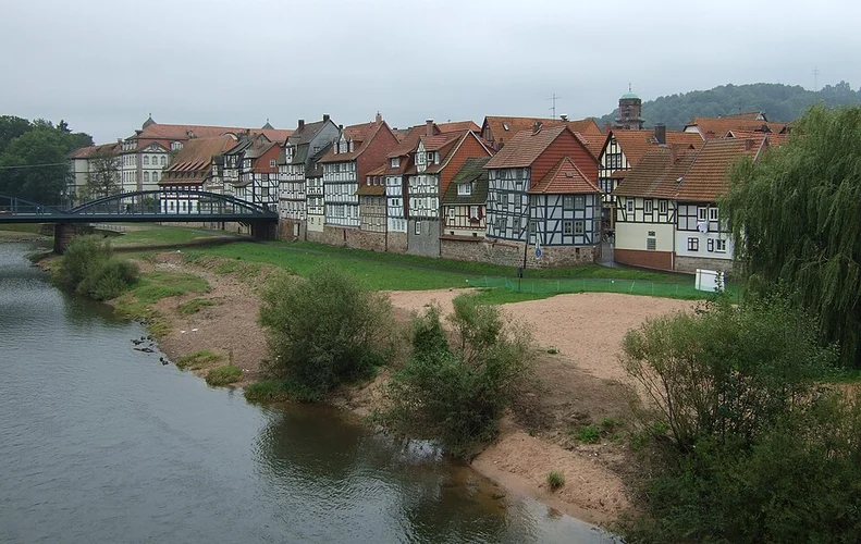 Fuldawehr Rotenburg, Alte Schleuse and River Fulda Loop