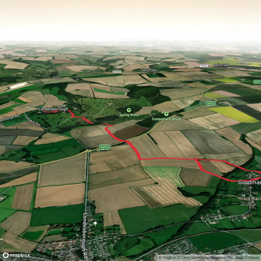 An image depicting the trail Hike from Londesborough and its surrounding area.