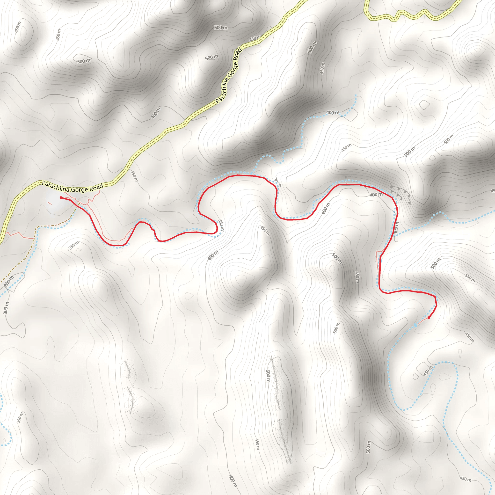 Blinman Pools Walking Trail mobile static map