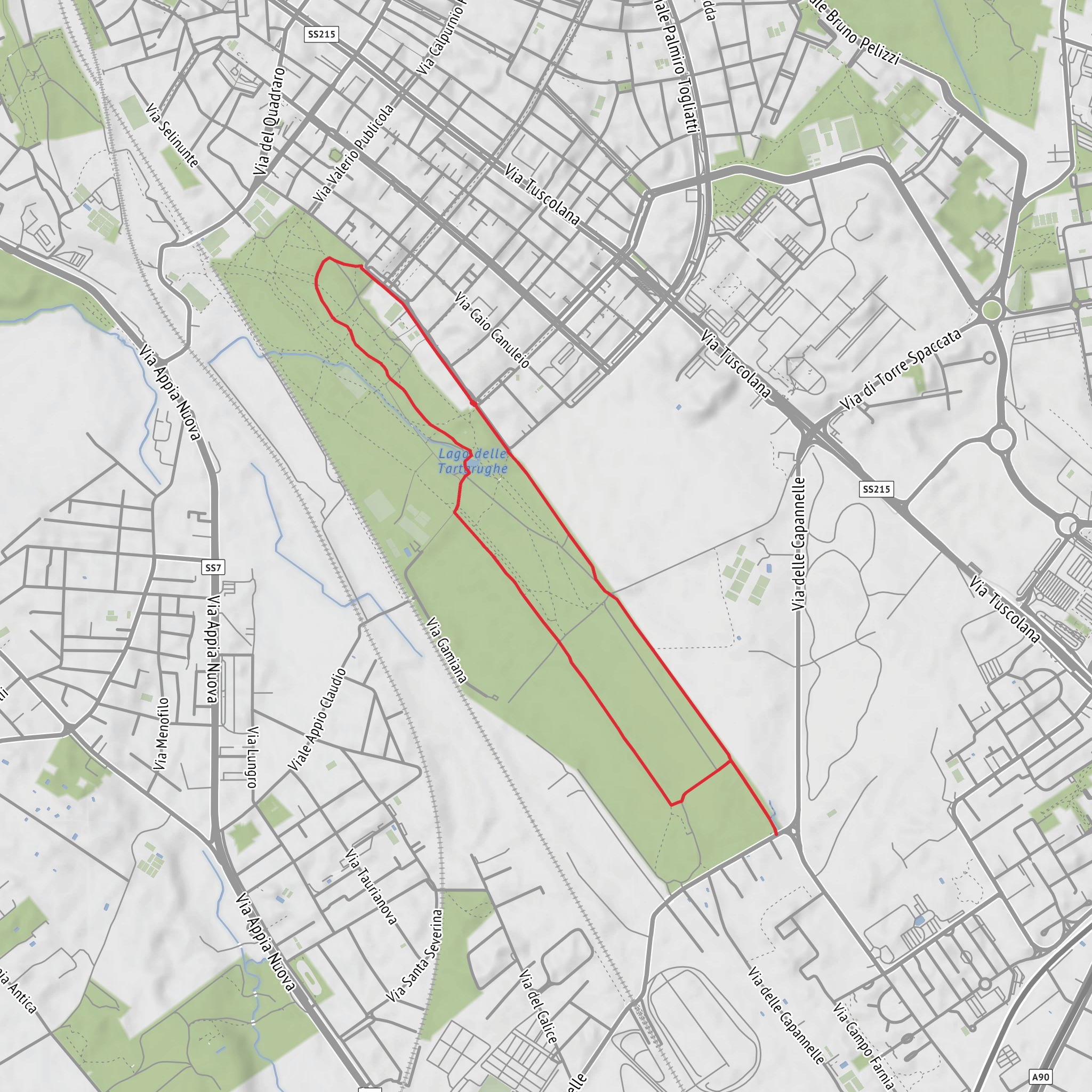 Parco degli acquedotti mobile static map