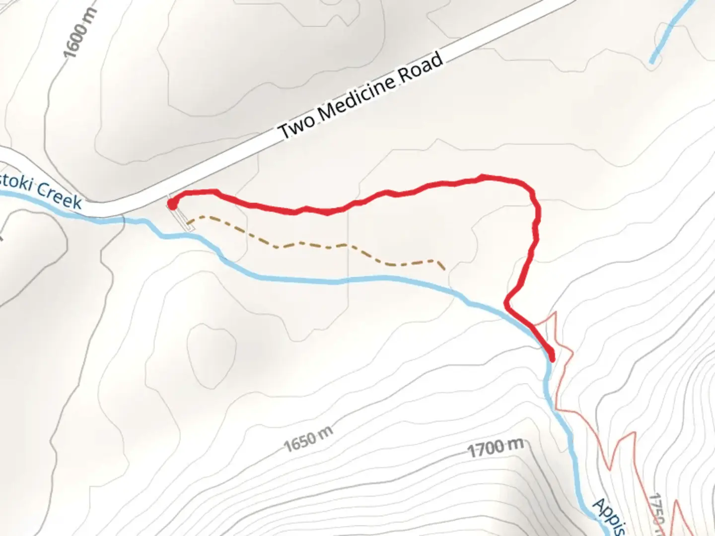 An image depicting the trail Appistoki Falls Trail and its surrounding area.