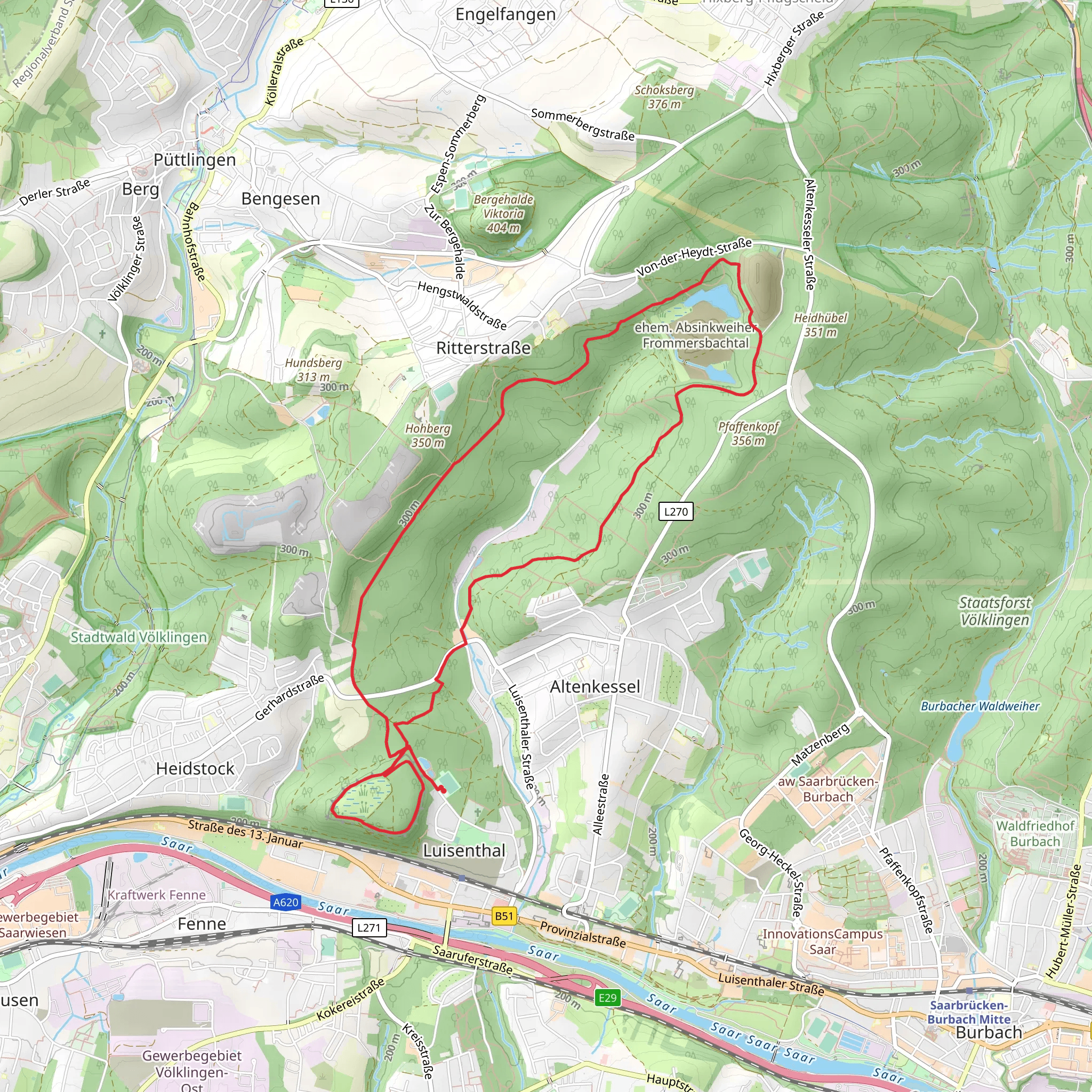 Haldenrundweg Suedschleife mobile static map