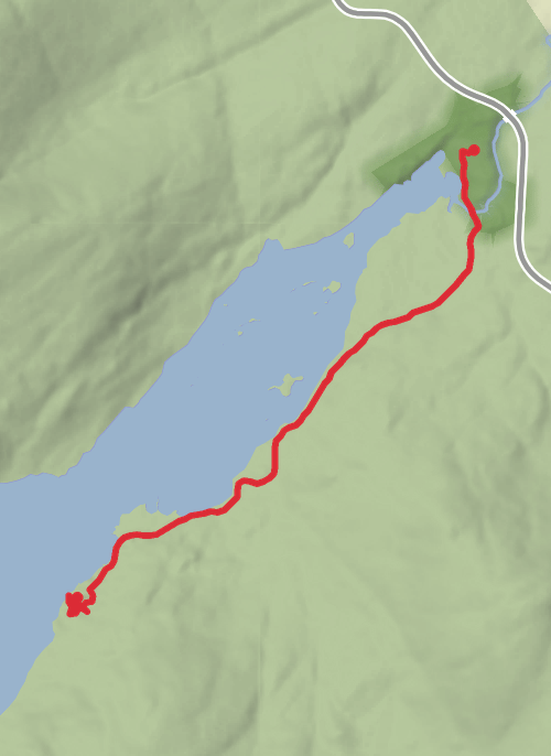 Hike from Glenveigh mobile static map