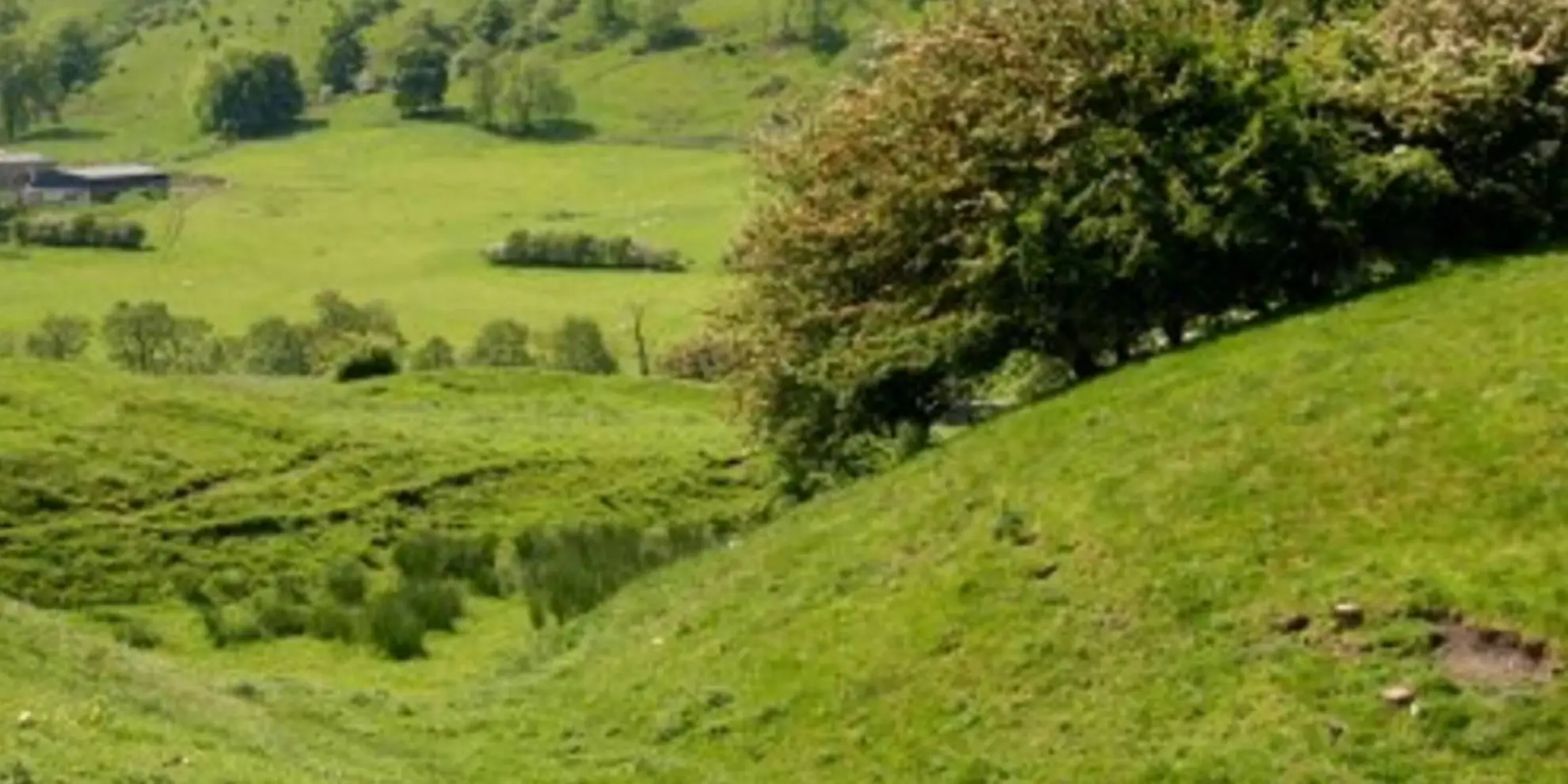 An image depicting the trail Sparklow - Crowdicote and Pilsbury Circular and its surrounding area.