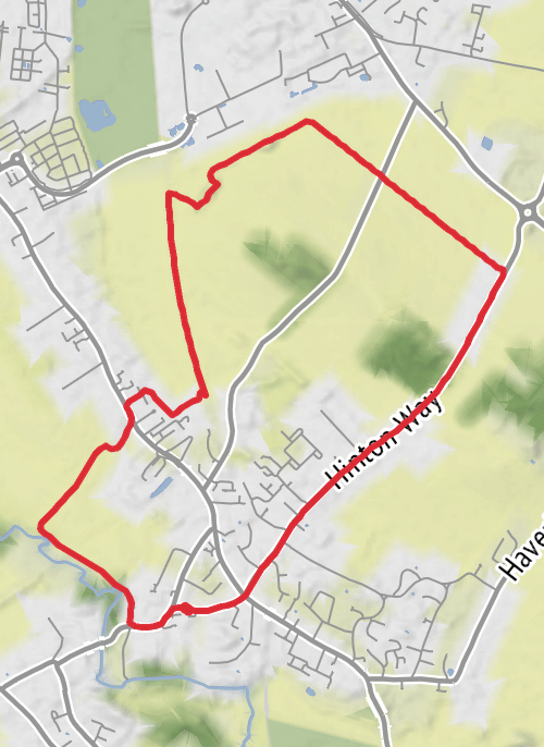 South Cambridgeshire Hiking mobile static map