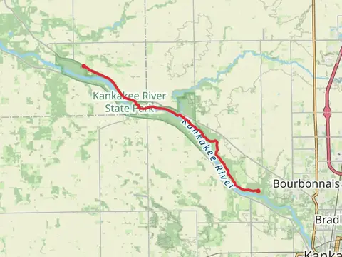 Walk along Kankakee River