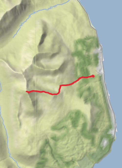 Hike from Corrie mobile static map