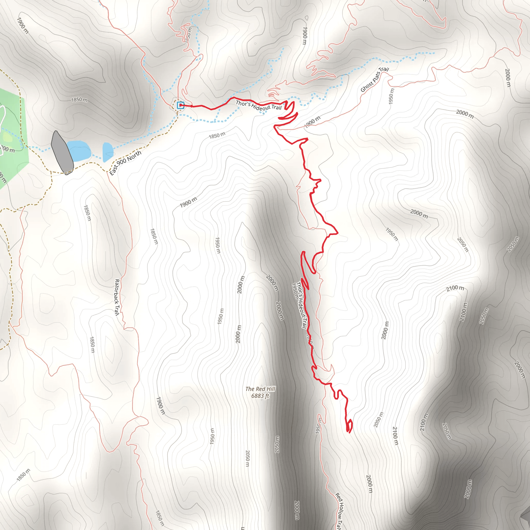 Thor's Lookout Trail mobile static map