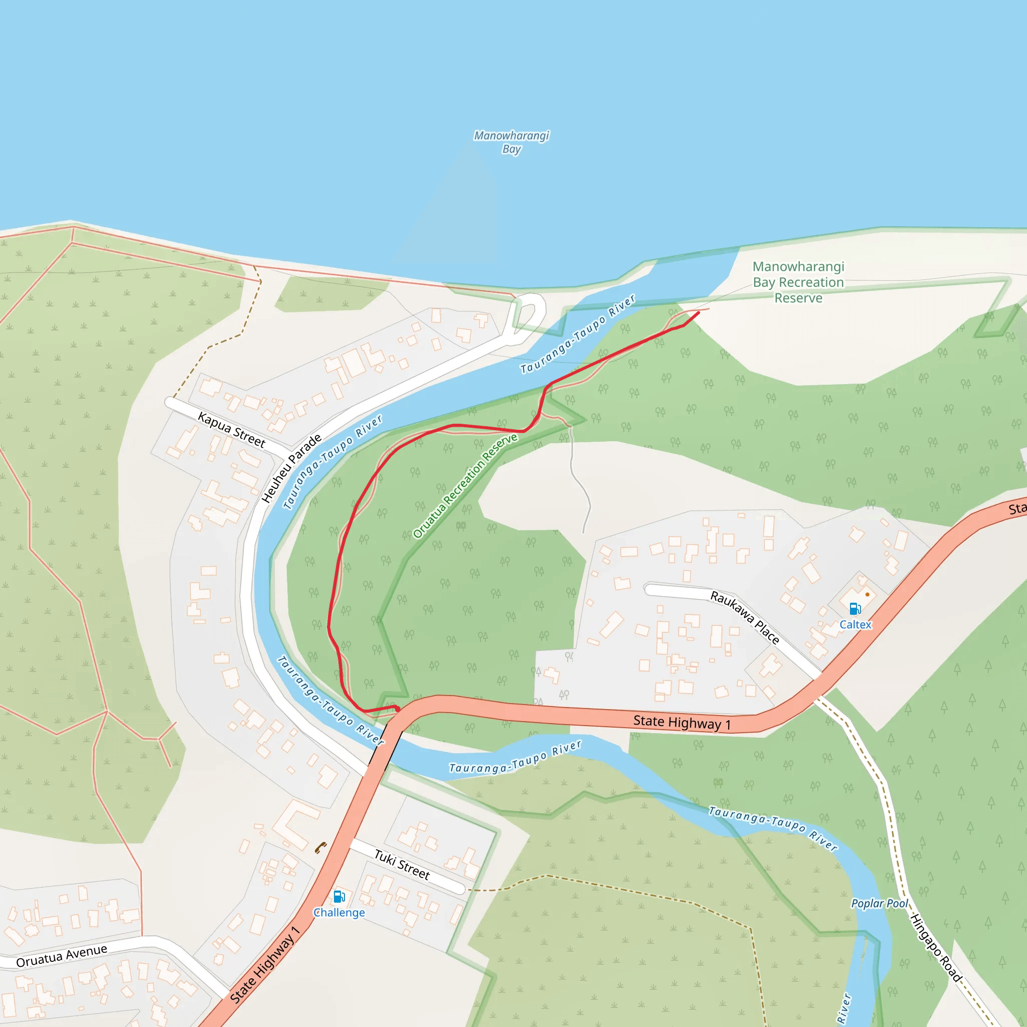 Tauranga - Taupō River Walk mobile static map