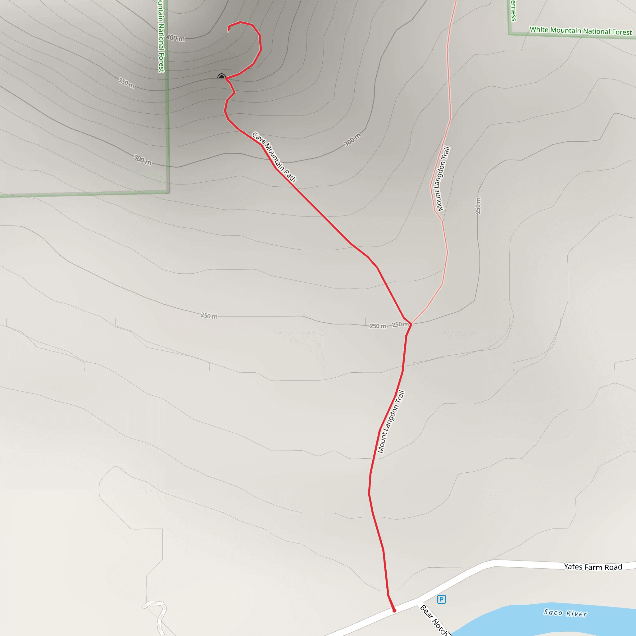 Cave Mountain Path mobile static map