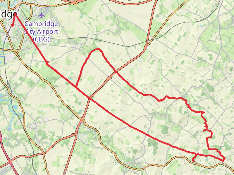 Hike on Fleam Dyke and Roman Road Walk thumbnail