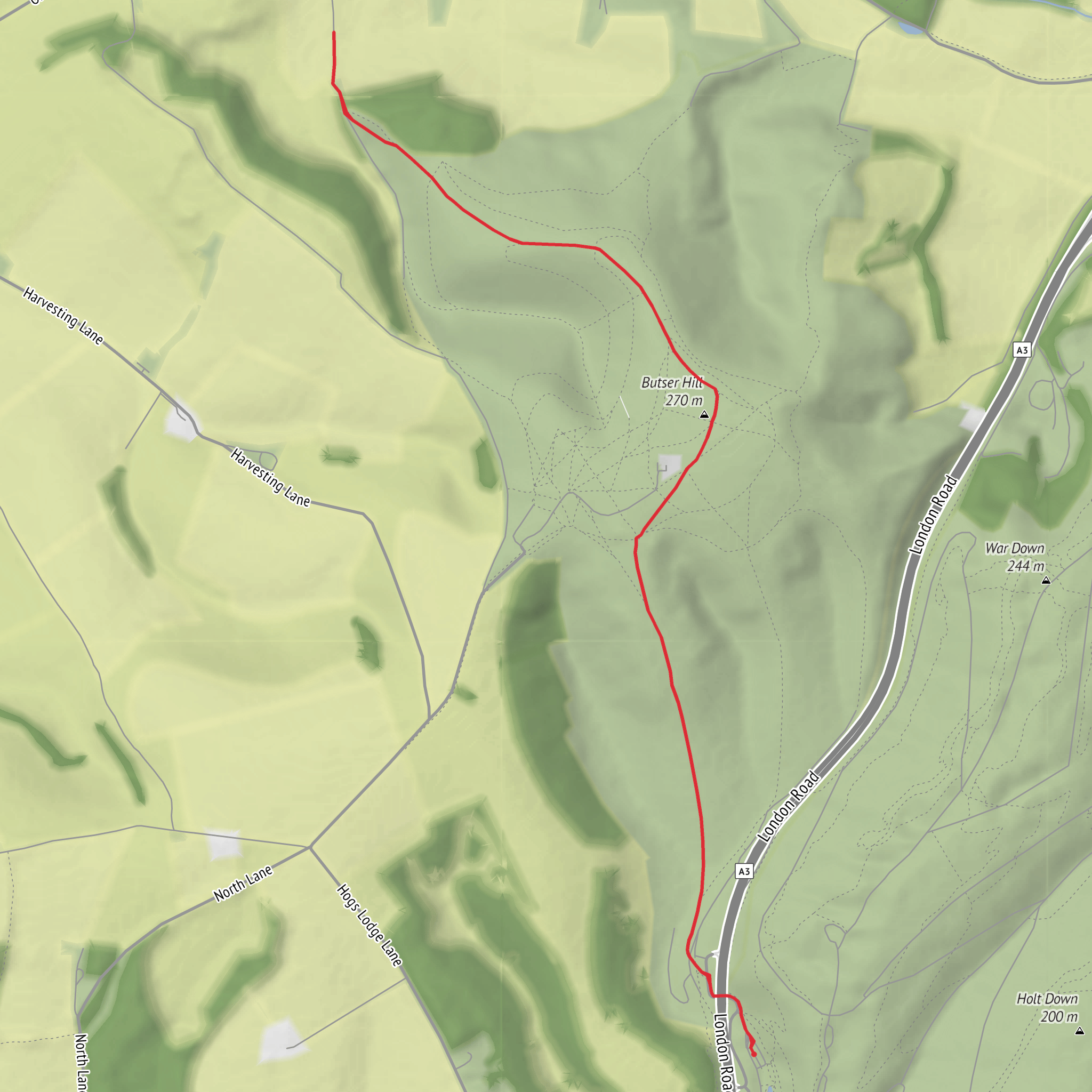 Queen Elizabeth Country Park mobile static map
