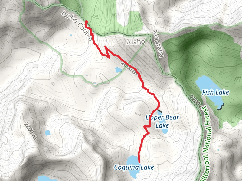 Coquina Lake and Upper Bear Lake Trail