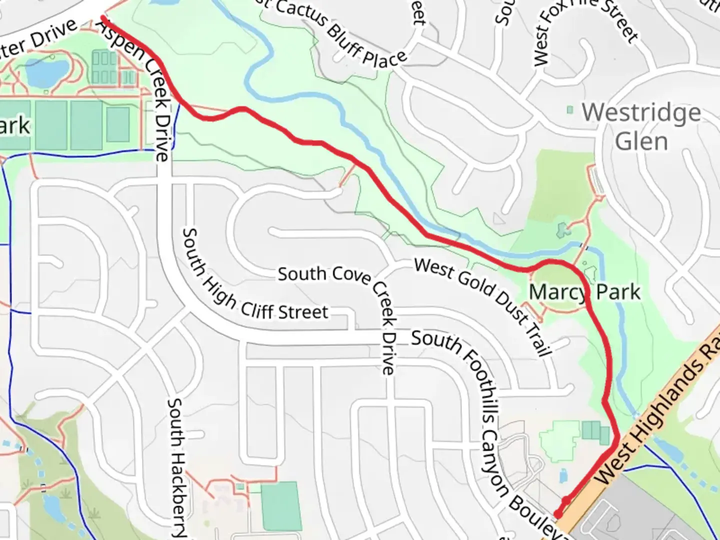An image depicting the trail Marcy Gulch Trail and its surrounding area.