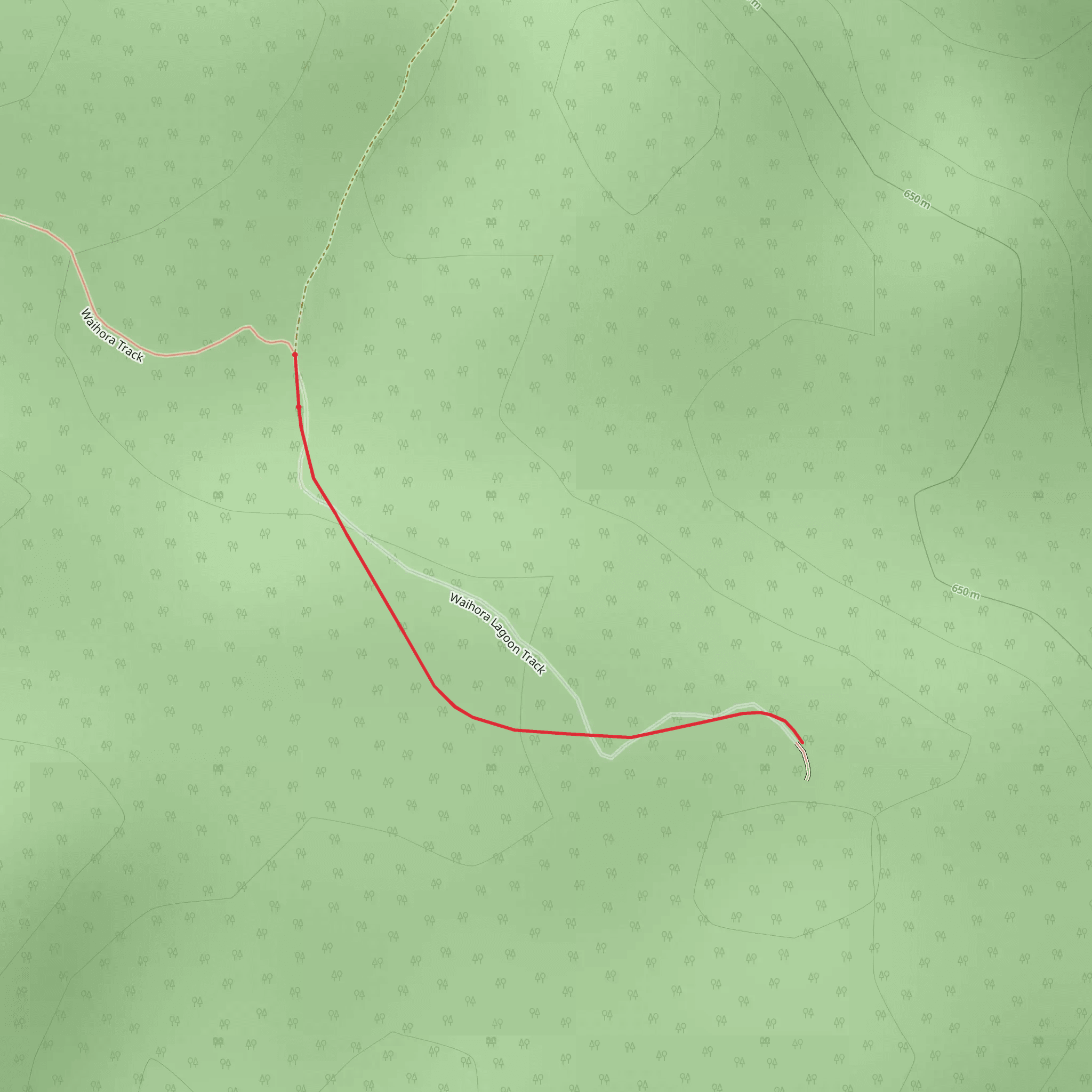 Waihora Lagoon Walk mobile static map