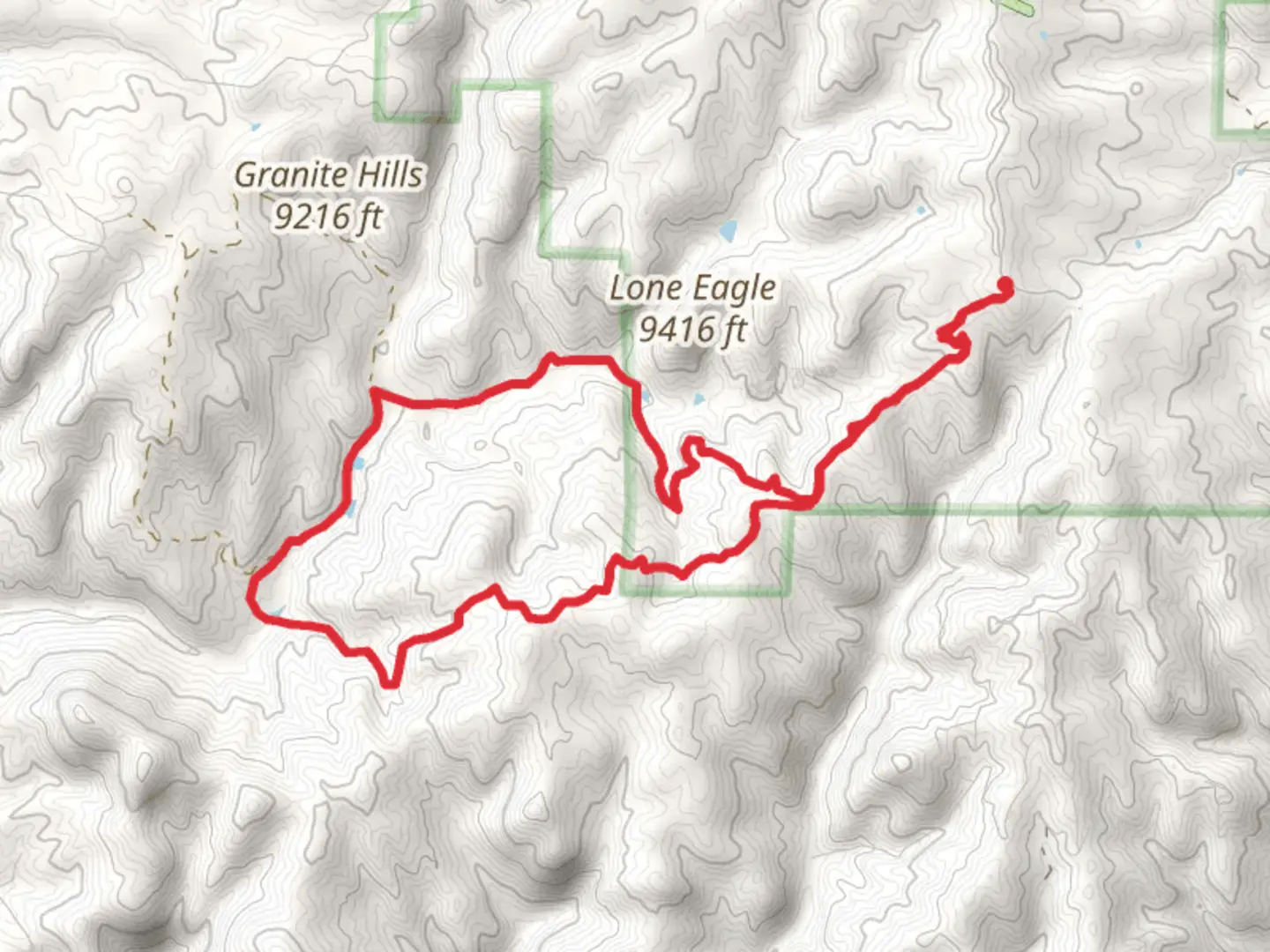 An image depicting the trail Rock Pond, Hay Creek and Four Mile Overlook Loop and its surrounding area.